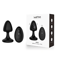 Unlock intense anal pleasure with our remote impacting butt plug, engineered for deep, rhythmic stimulation.